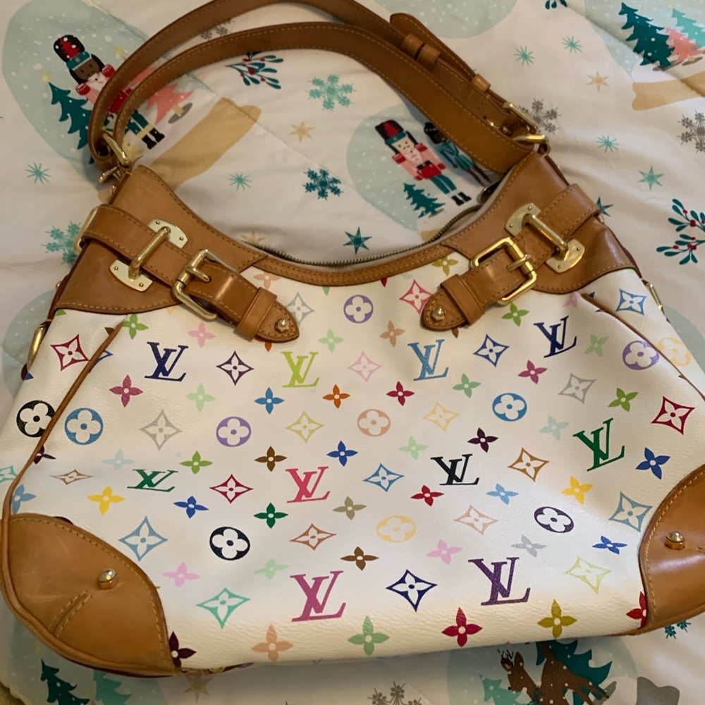 Authentic Louis Vuitton Greta handbag from the Takashi Murakami Collection